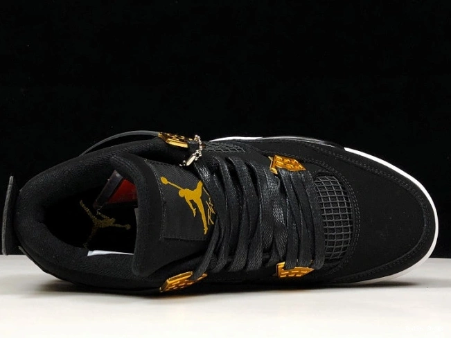 Bmlin Shoes Black 308497-032 Air 4 Gold-White Royalty Jordan Metallic 0722